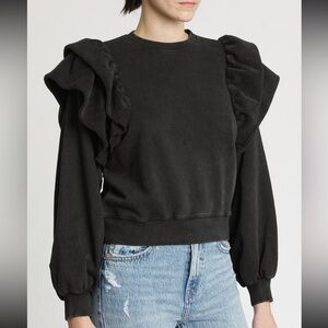 Pistola Dylan Ruffle Sweatshirt Size Large